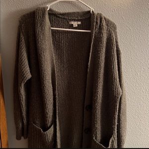 Small Dark Green American Eagle Cardigan, Excellent Condition